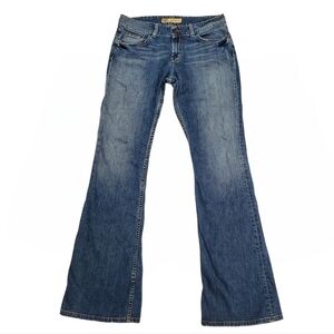 BKE Women's Blue Flare Jeans
